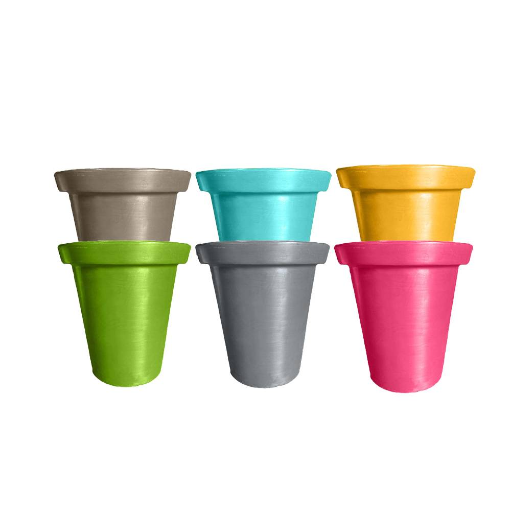 Pots de fleurs rond xxl delight 760l-lot de 6 - Image 2