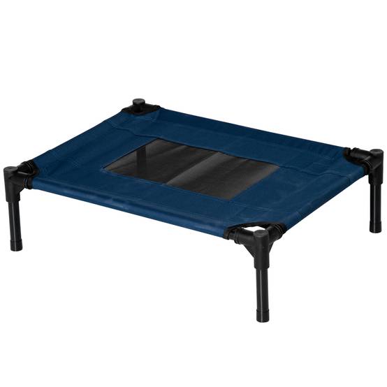 Lit surélevé animal Tissu Oxford Textilène Intérieur Extérieur 61x46cm Bleu Noir - ComfortXL Outdoor Living - Image 2