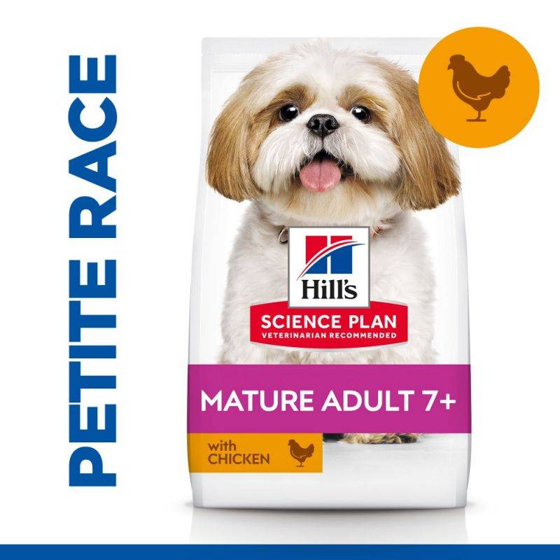 CROQUETTES CHIEN SCIENCE PLAN ADULT MATURE 7+ SMALL & MINI POULET - HILL'S 3 kg - Image 2