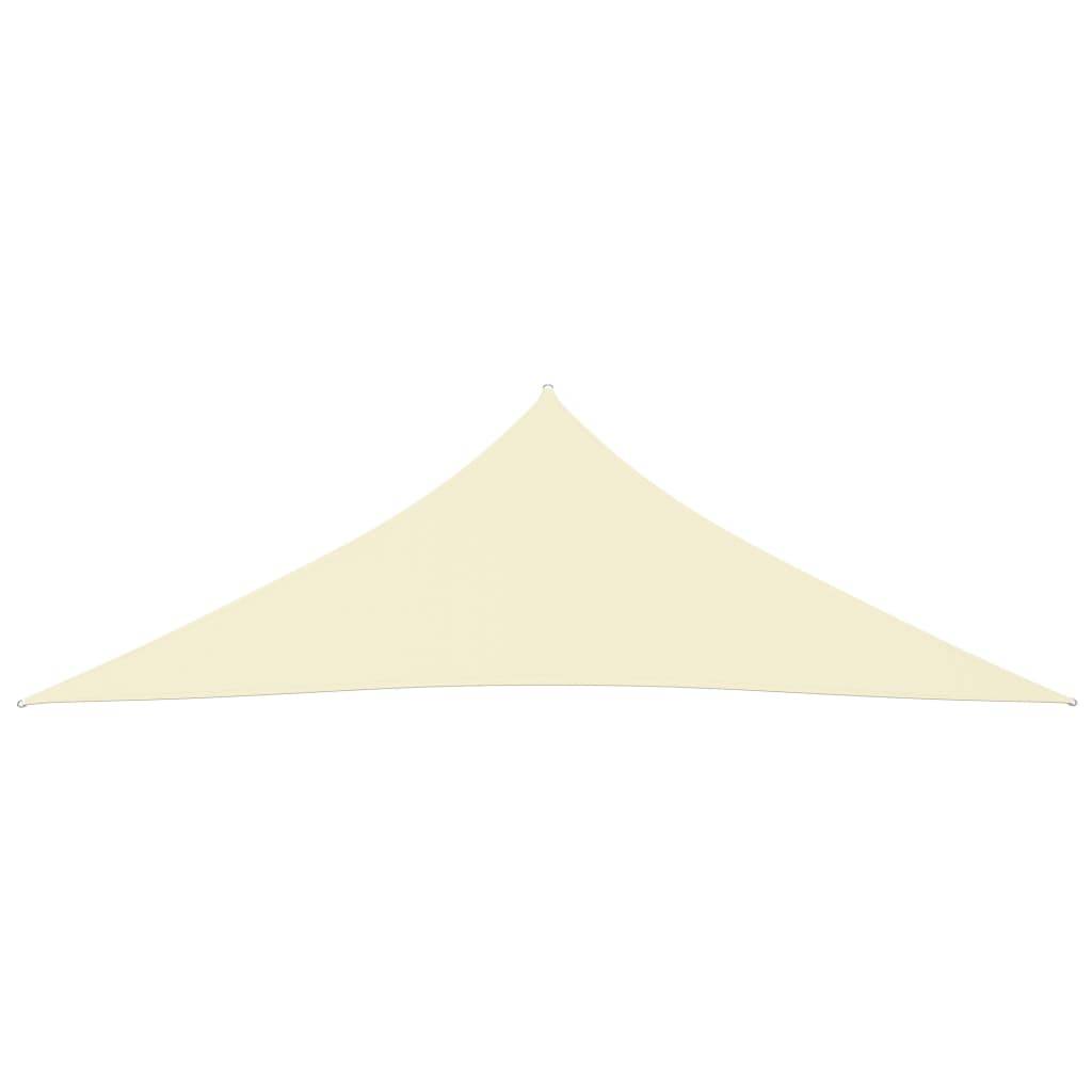 Helloshop26 - Voile toile d'ombrage parasol tissu oxford triangulaire 2,5 x 2,5 x 3,5 m crème - Imagen 1