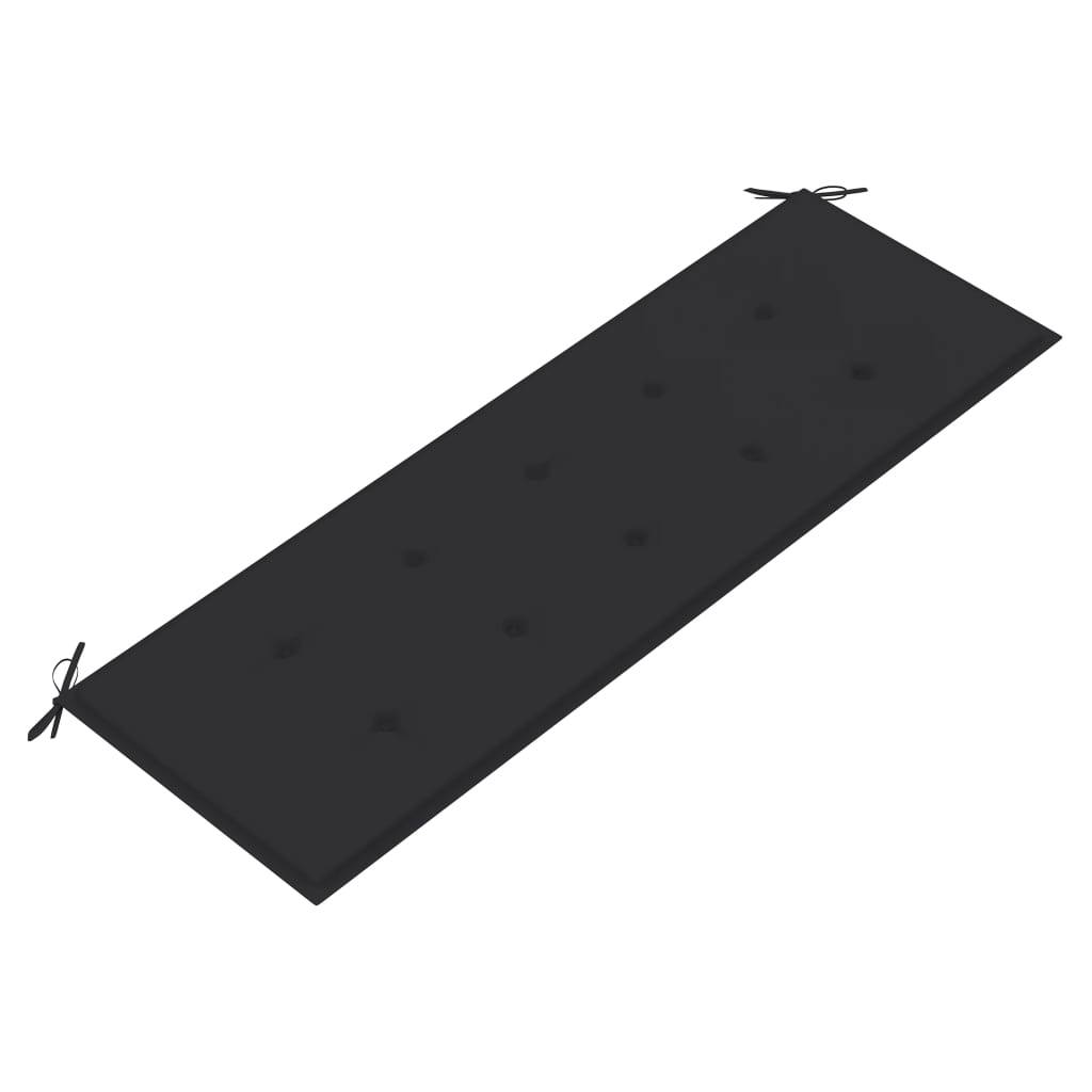 Helloshop26 - Banc de jardin meuble de patio d'extérieur terrasse avec coussin 157 cm bois d'acacia massif - Imagen 5