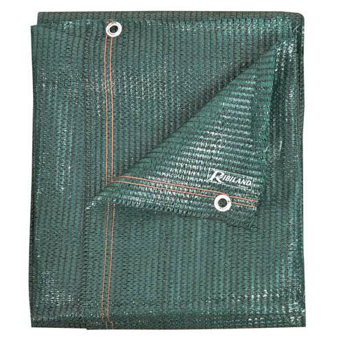 Ribimex - Brise-vue 1.2x10 m 220 gr/m2 vert foncé occultation 95%