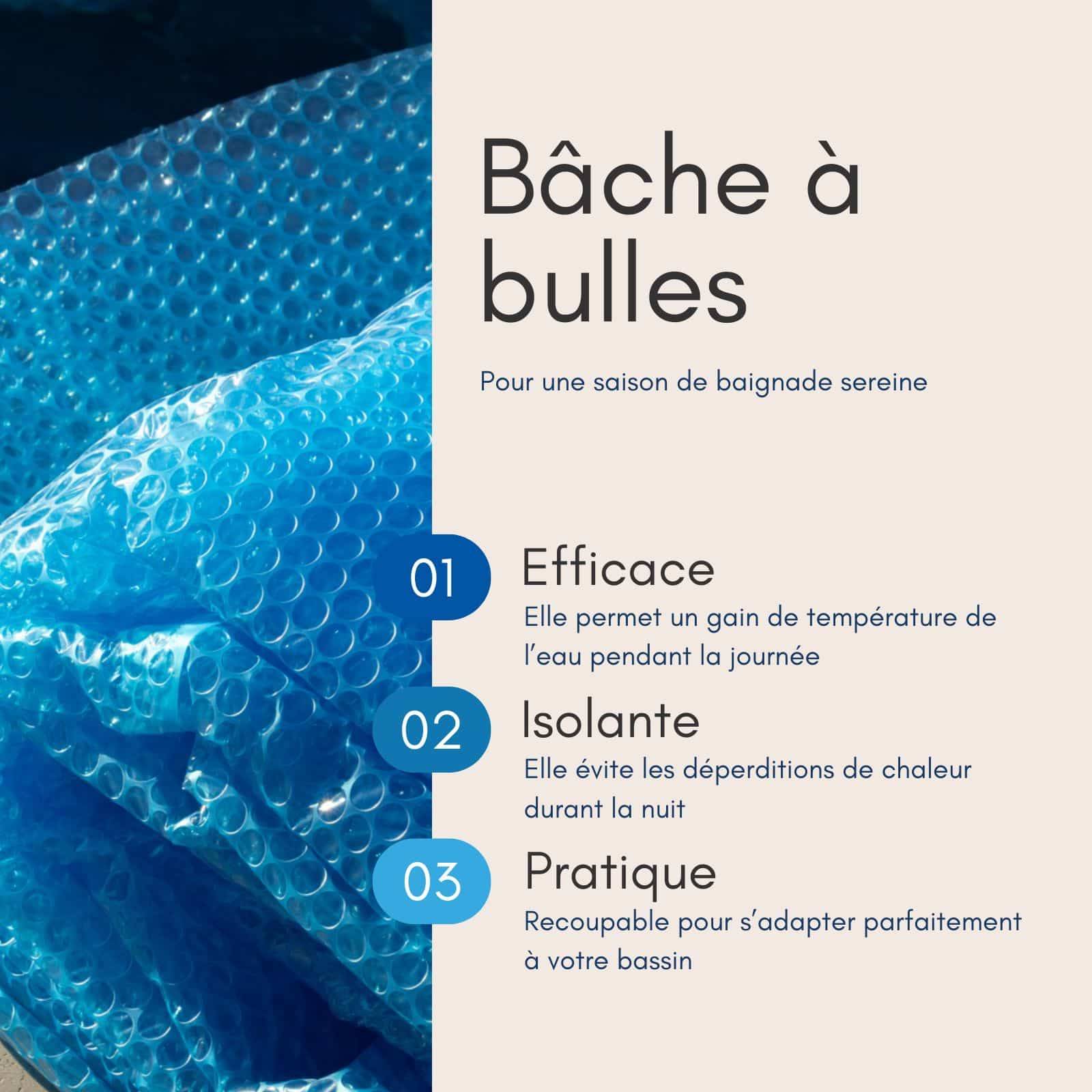 Bâche Solaire 505 X 305 Cm Ovale Bleu 180 Microns Pour Piscine Hors Sol Bois Type Bilbao - Edg By Aqualux - Image 6
