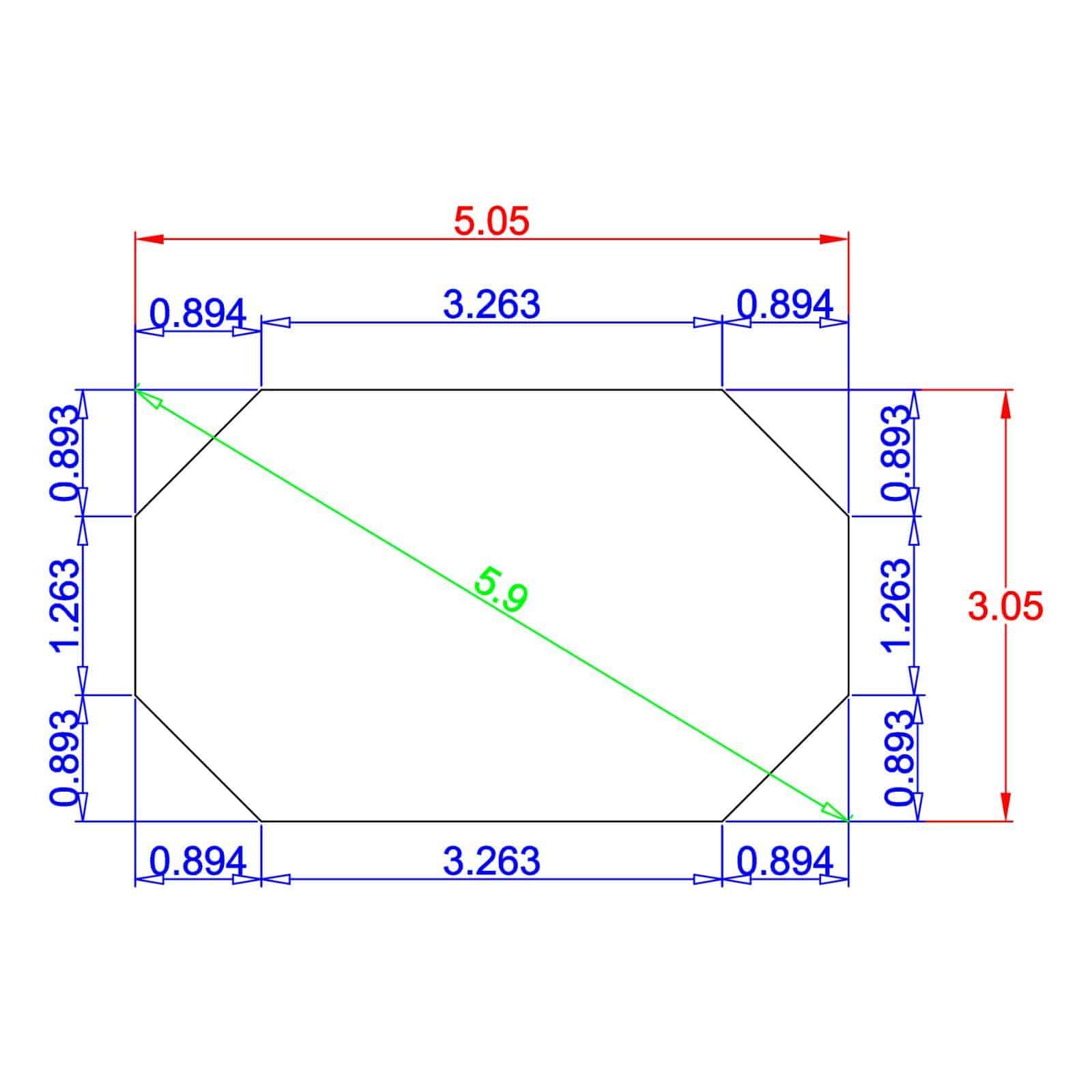 Bâche Solaire 505 X 305 Cm Ovale Bleu 180 Microns Pour Piscine Hors Sol Bois Type Bilbao - Edg By Aqualux - Image 4