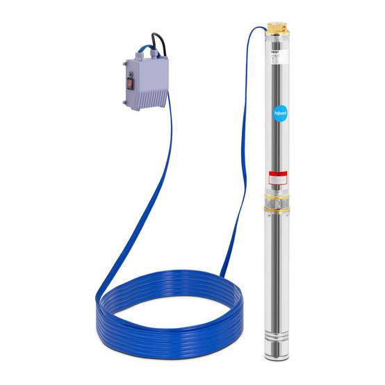 Pompe immergée pompe de puits submersible refoulement - 9 000 l/h - 2 200 Watts - Image 1