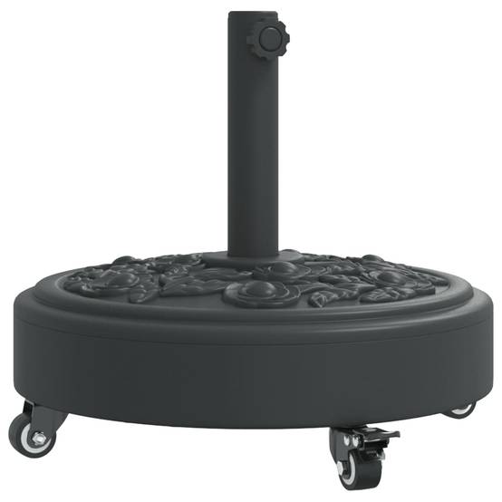 Maison Chic - Base de Parasol - Support de Parasol avec roues pour mâts Ø38 / 48 mm 27 kg rond - Image 1
