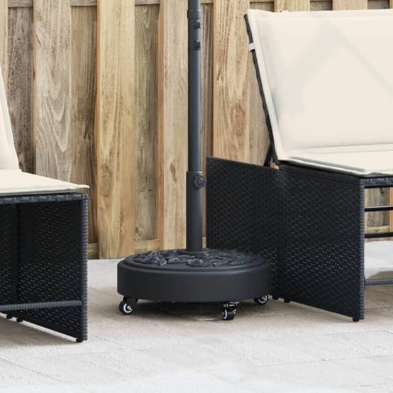 Maison Chic - Base de Parasol - Support de Parasol avec roues pour mâts Ø38 / 48 mm 27 kg rond - Image 2