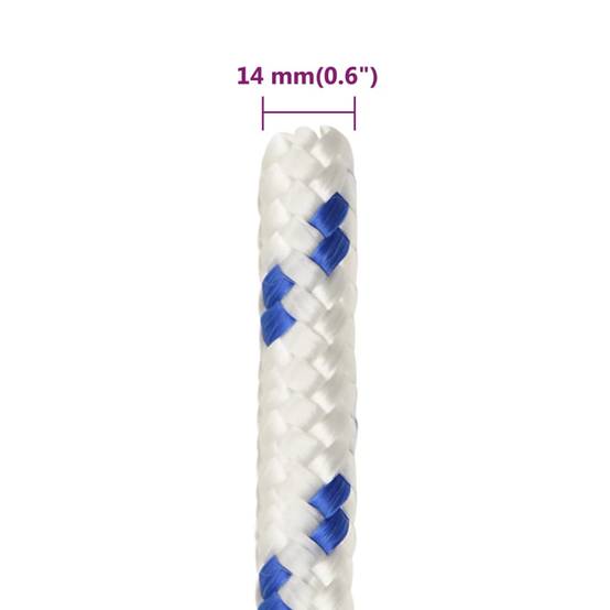 Corde de bateau Blanc 14 mm 100 m Polypropylène Maison Chic - Image 6