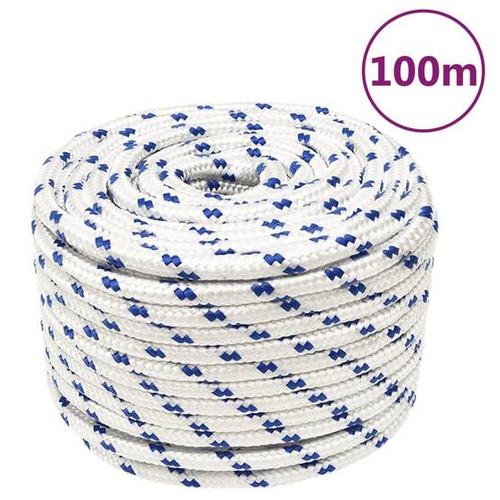Corde de bateau Blanc 14 mm 100 m Polypropylène Maison Chic - Image 2