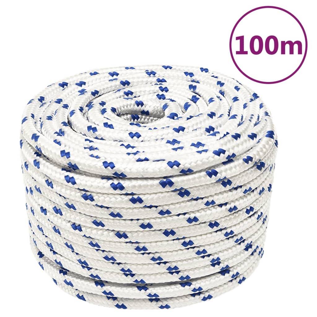 Corde de bateau Blanc 14 mm 100 m Polypropylène Maison Chic - Image 2