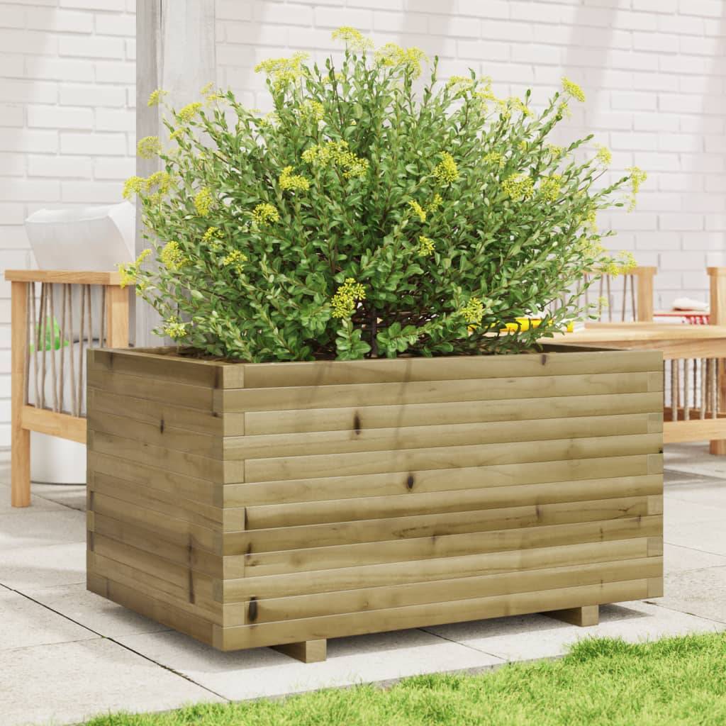 Maison Chic - Jardinière, Bac à fleurs, Pot de fleurs 90x60x49,5 cm bois de pin imprégné - Imagen 3
