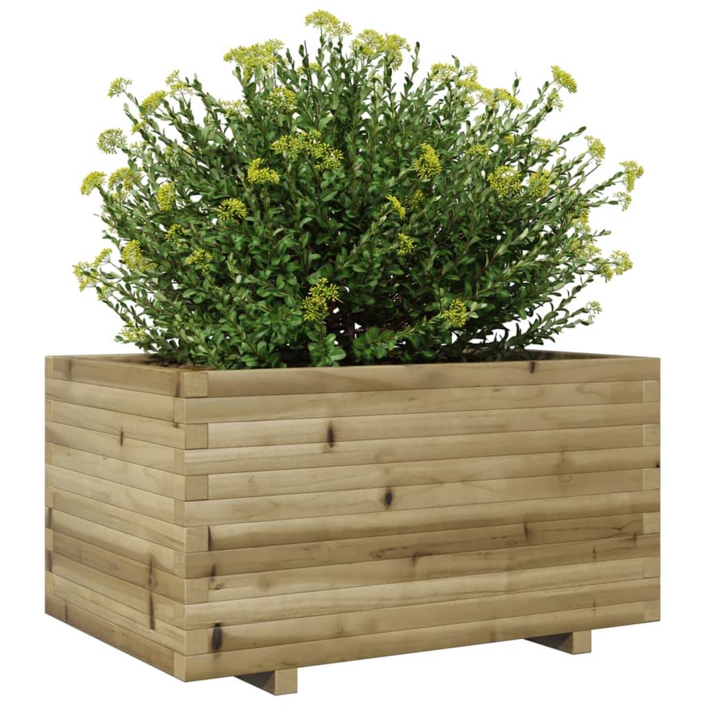 Maison Chic - Jardinière, Bac à fleurs, Pot de fleurs 90x60x49,5 cm bois de pin imprégné - Imagen 4