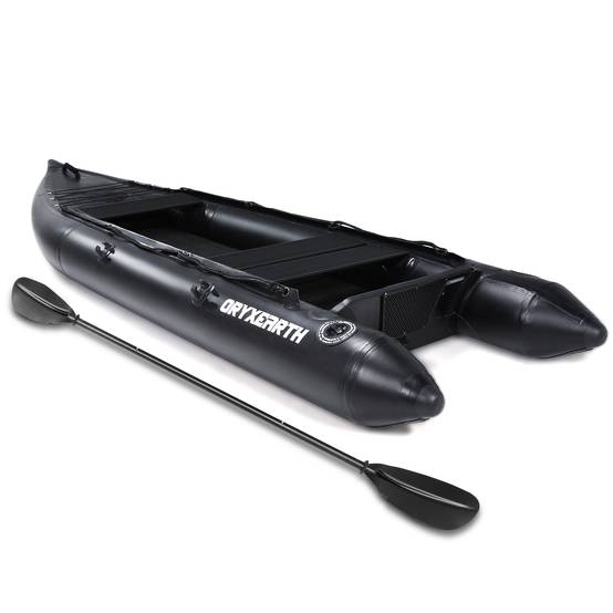 0 - Kayak Gonflable Oryxearth DRYXEARTH Noir - 330×110×30 cm - Plancher Aluminium, Capacité 200 kg - Prêt à l'Aventure - Image 1