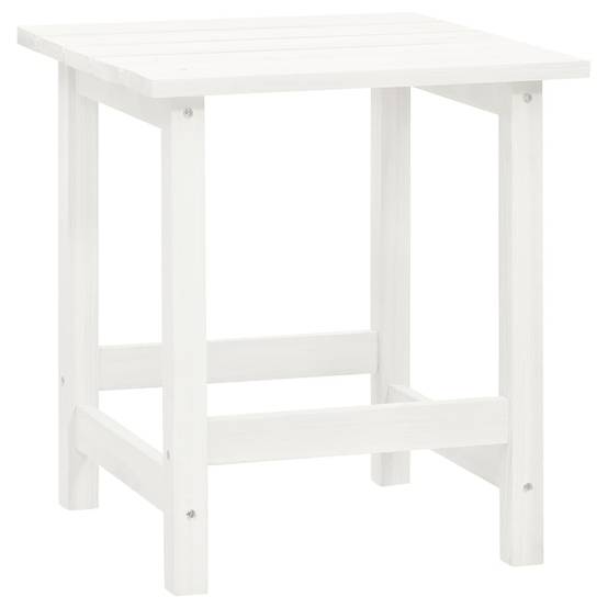 Fauteuil Adirondack avec Repose-pieds et Table Bois de Sapin Blanc – ComfortXL Outdoor Living - Image 4