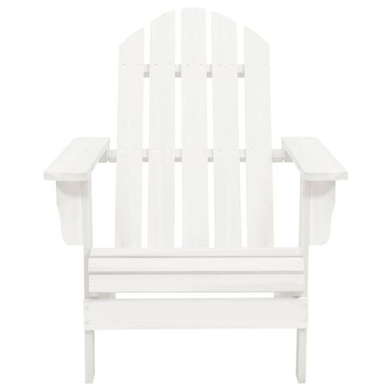 Fauteuil Adirondack avec Repose-pieds et Table Bois de Sapin Blanc – ComfortXL Outdoor Living - Image 9