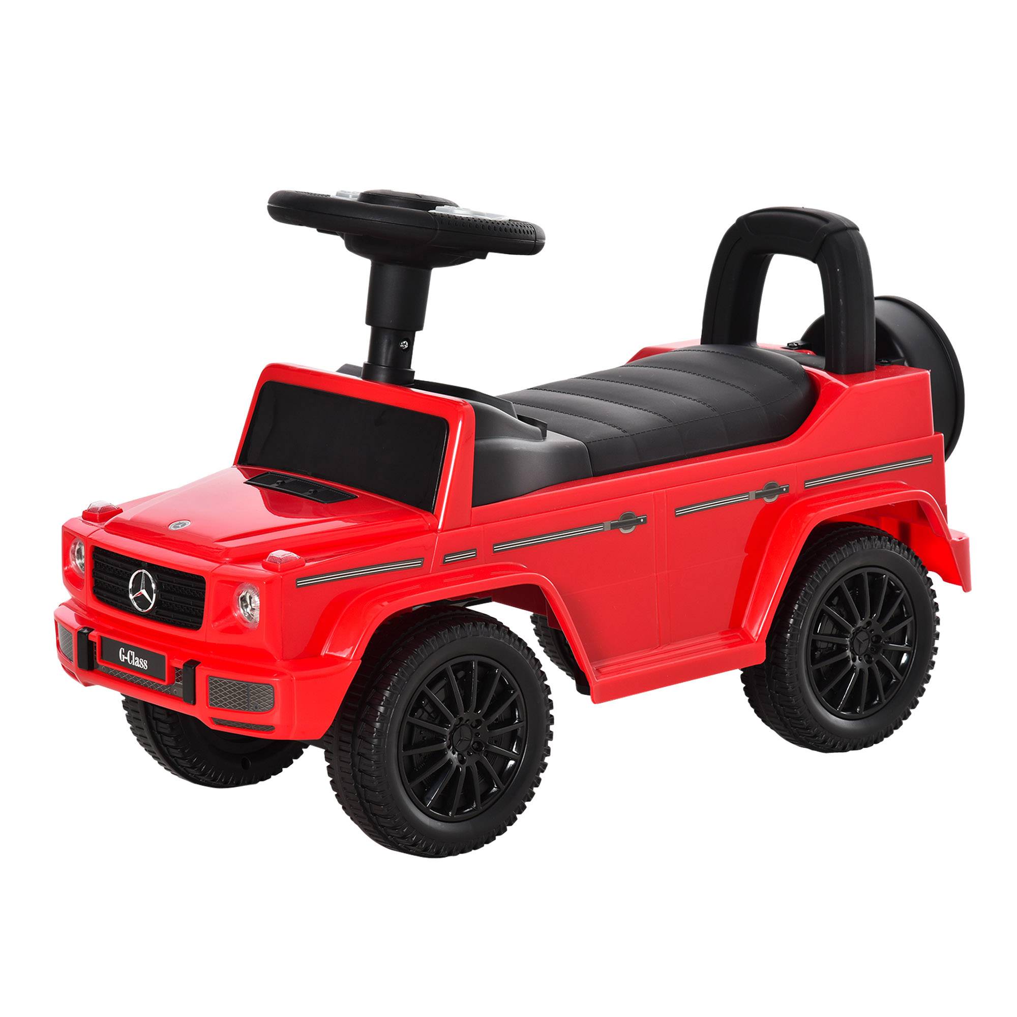 Camion porteur enfants véhicule à pousser licence Mercedes Benz 12-36 mois coffre klaxon phares rouge - Image 2