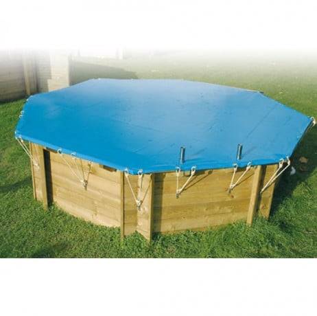 Ubbink - Bâche de protection piscine Azura Ubbink 550 gr, Dimensions Azura 350 x 505 cm - Imagen 2