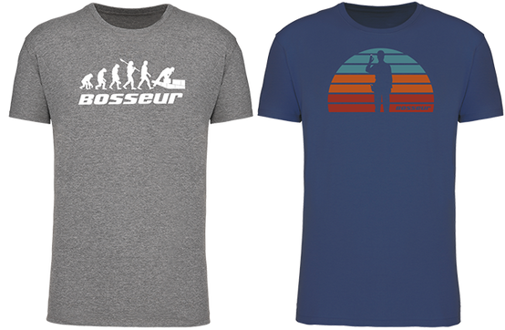 Lot de 2 t-shirt de travail BOSSEUR Evo Greige - 12231-002