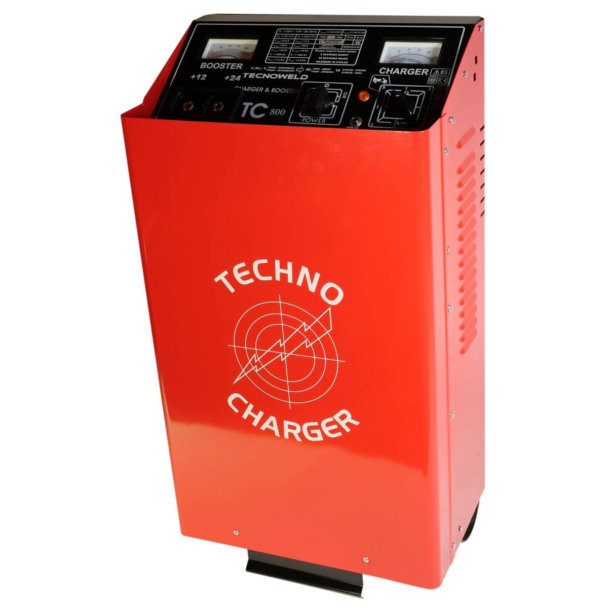 Chargeur démarreur de batterie 1380 Ah-12-24V Charge 120A auto poids lourds TEC800 sur roues Tecnoweld - Imagen 6