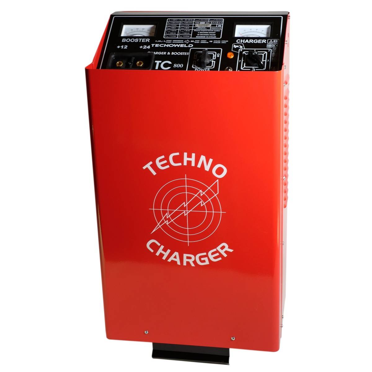 Chargeur démarreur de batterie 1380 Ah-12-24V Charge 120A auto poids lourds TEC800 sur roues Tecnoweld - Imagen 7