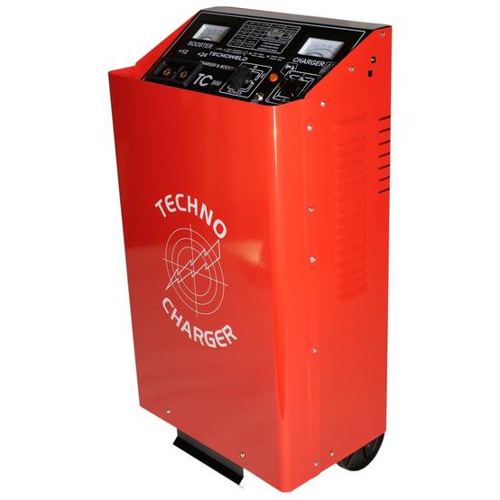 Chargeur démarreur de batterie 1380 Ah-12-24V Charge 120A auto poids lourds TEC800 sur roues Tecnoweld - Imagen 1