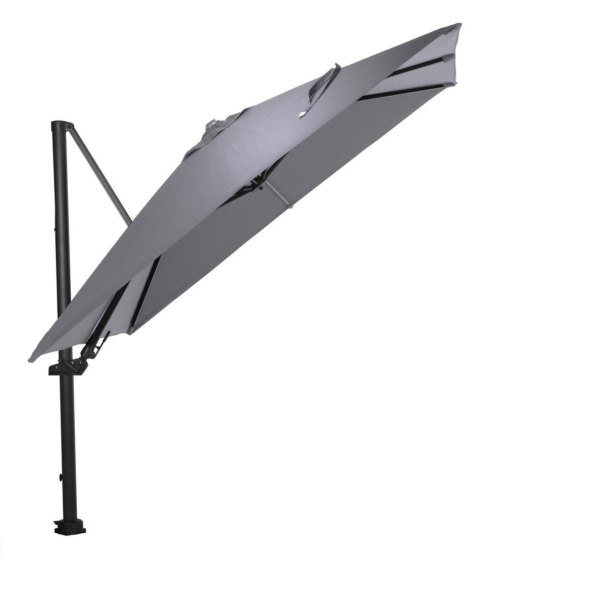 Garden Impressions - Parasol Hawaii Lumen 300x300 - noir charbon/gris clair - Garden Impressions - Imagen 2