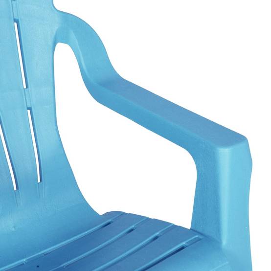 Lot de 2 Chaises de jardin pour enfants - Chaises d'extérieur - Fauteuils d'extérieur bleu 37x34x44 cm PP - MEUBLE PRO - Image 7