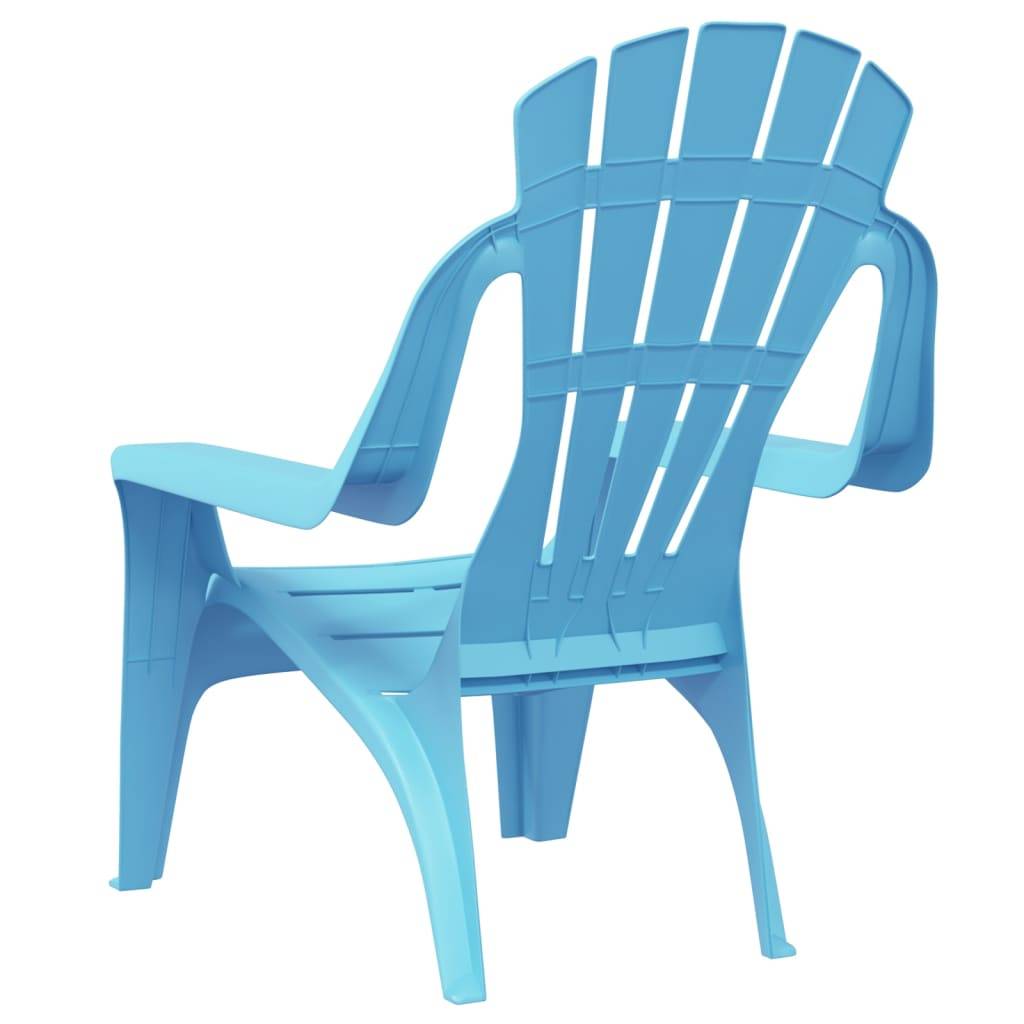 Lot de 2 Chaises de jardin pour enfants - Chaises d'extérieur - Fauteuils d'extérieur bleu 37x34x44 cm PP - MEUBLE PRO - Image 6