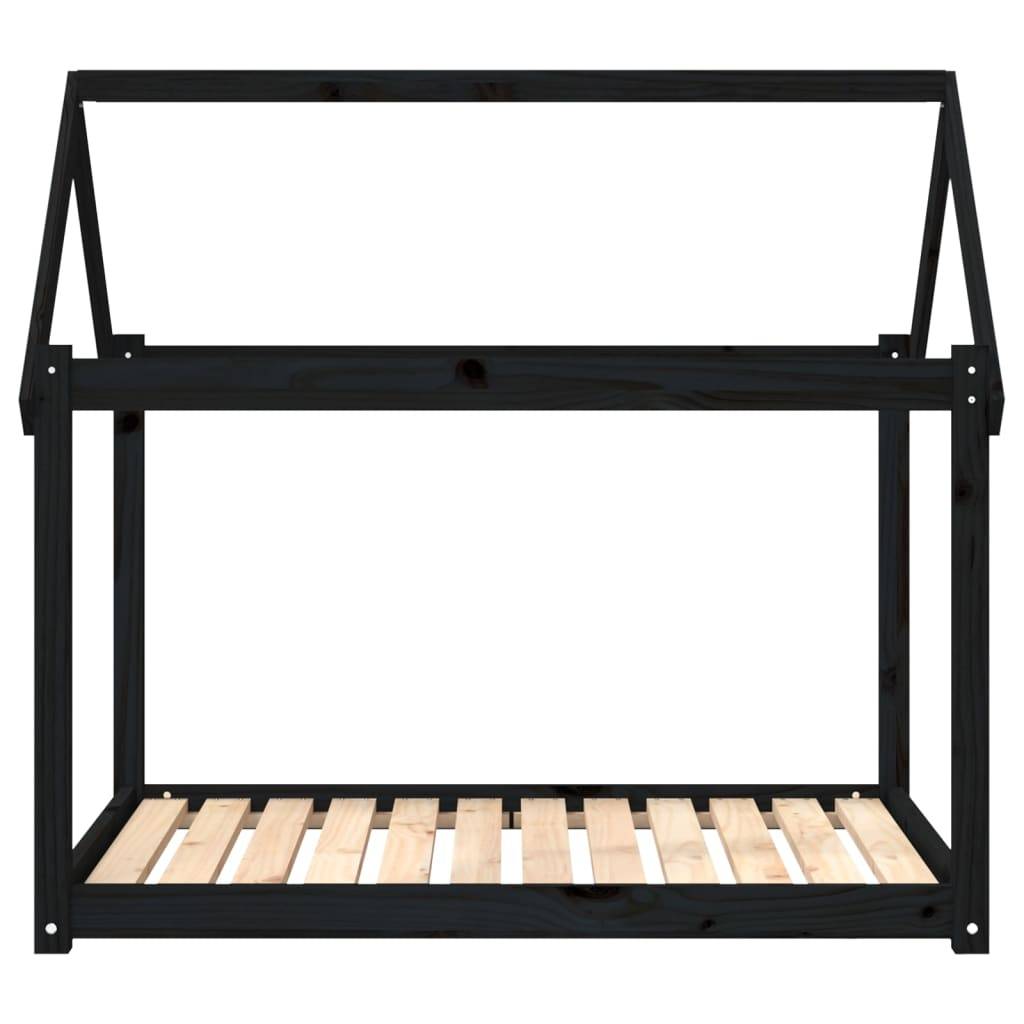 Vidaxl - Lit pour chien Noir 111x80x100 cm Bois de pin solide vidaXL 822221 - Imagen 6