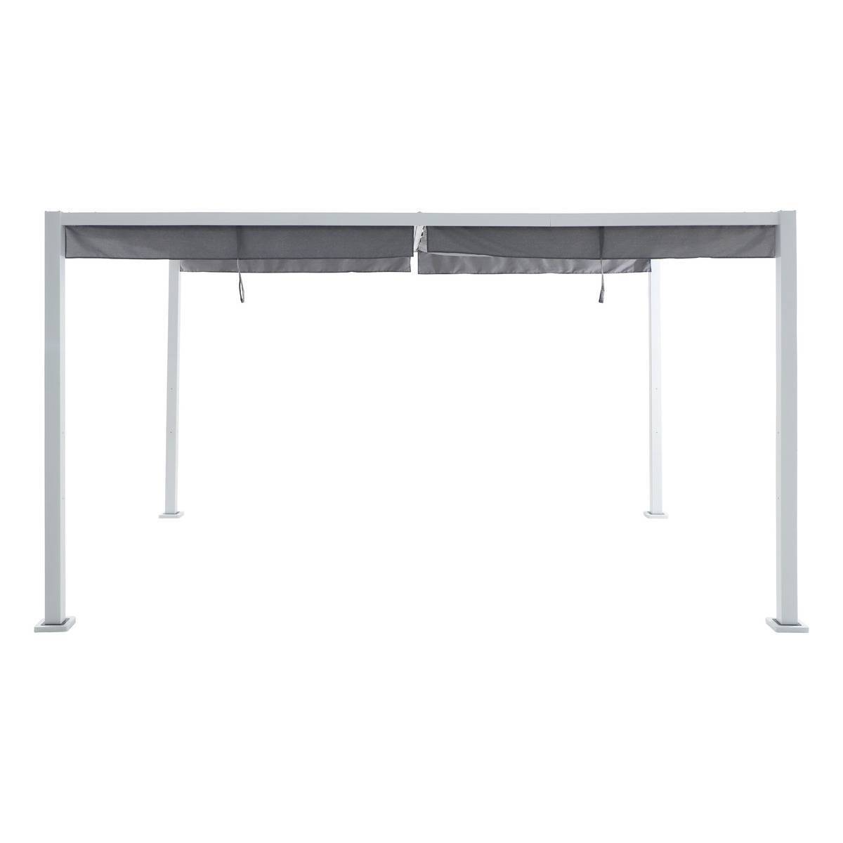 Hesperide - Tonnelle rectangulaire "Zalya" blanc & ardoise 4x3m Hespéride - Imagen 1