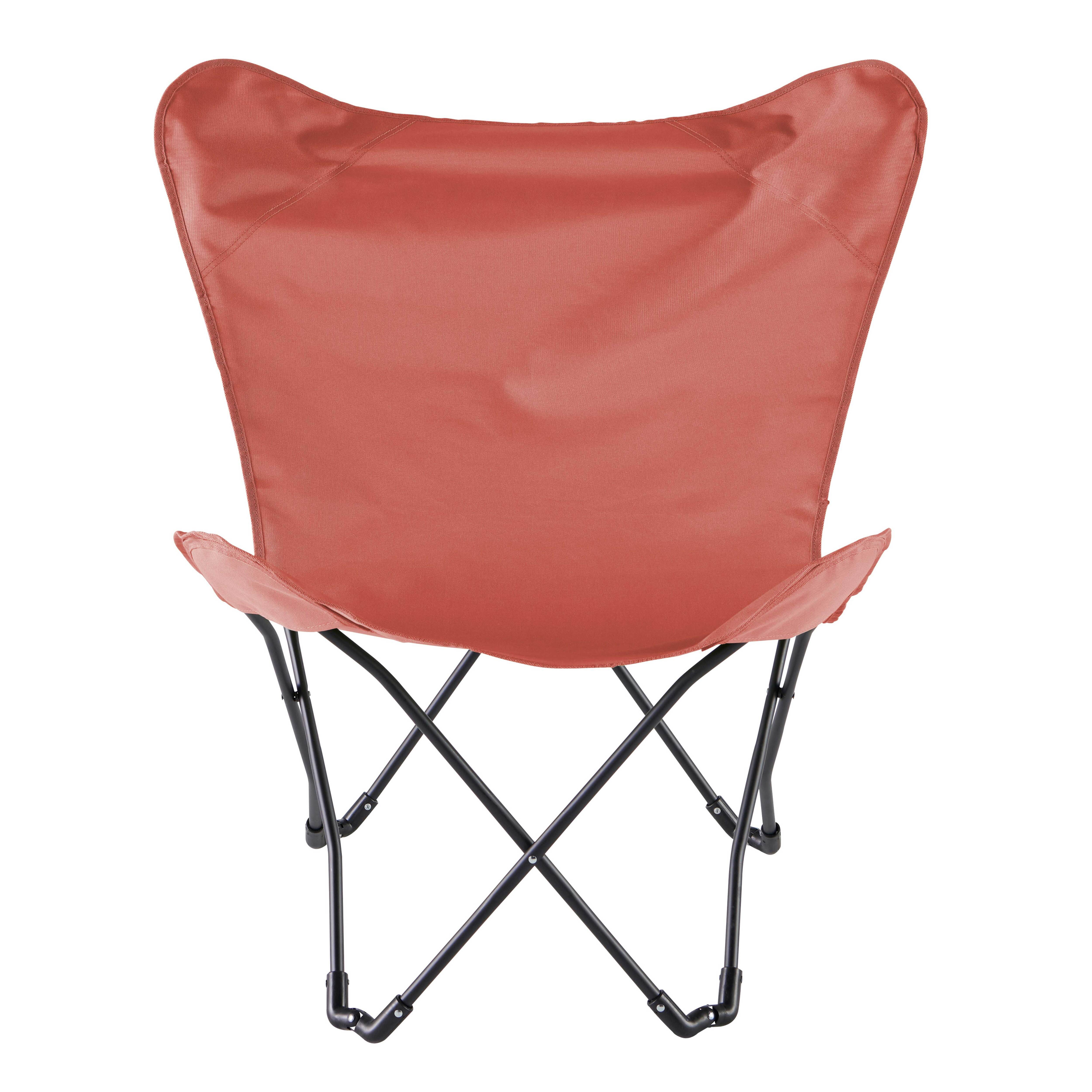 Oviala - Lot de 2 fauteuils papillon pliables terracotta Mariposa - Oviala - Imagen 4