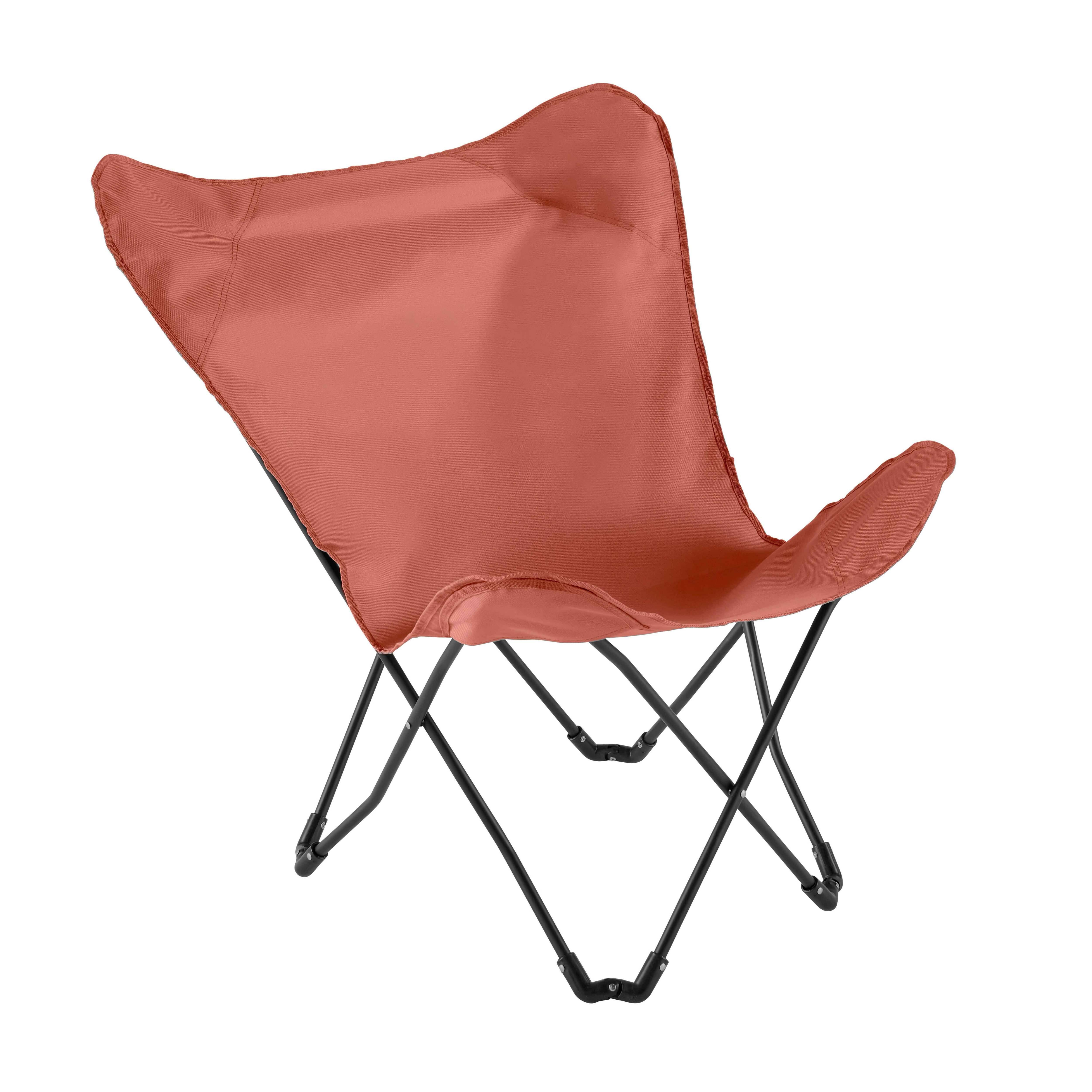 Oviala - Lot de 2 fauteuils papillon pliables terracotta Mariposa - Oviala - Imagen 6