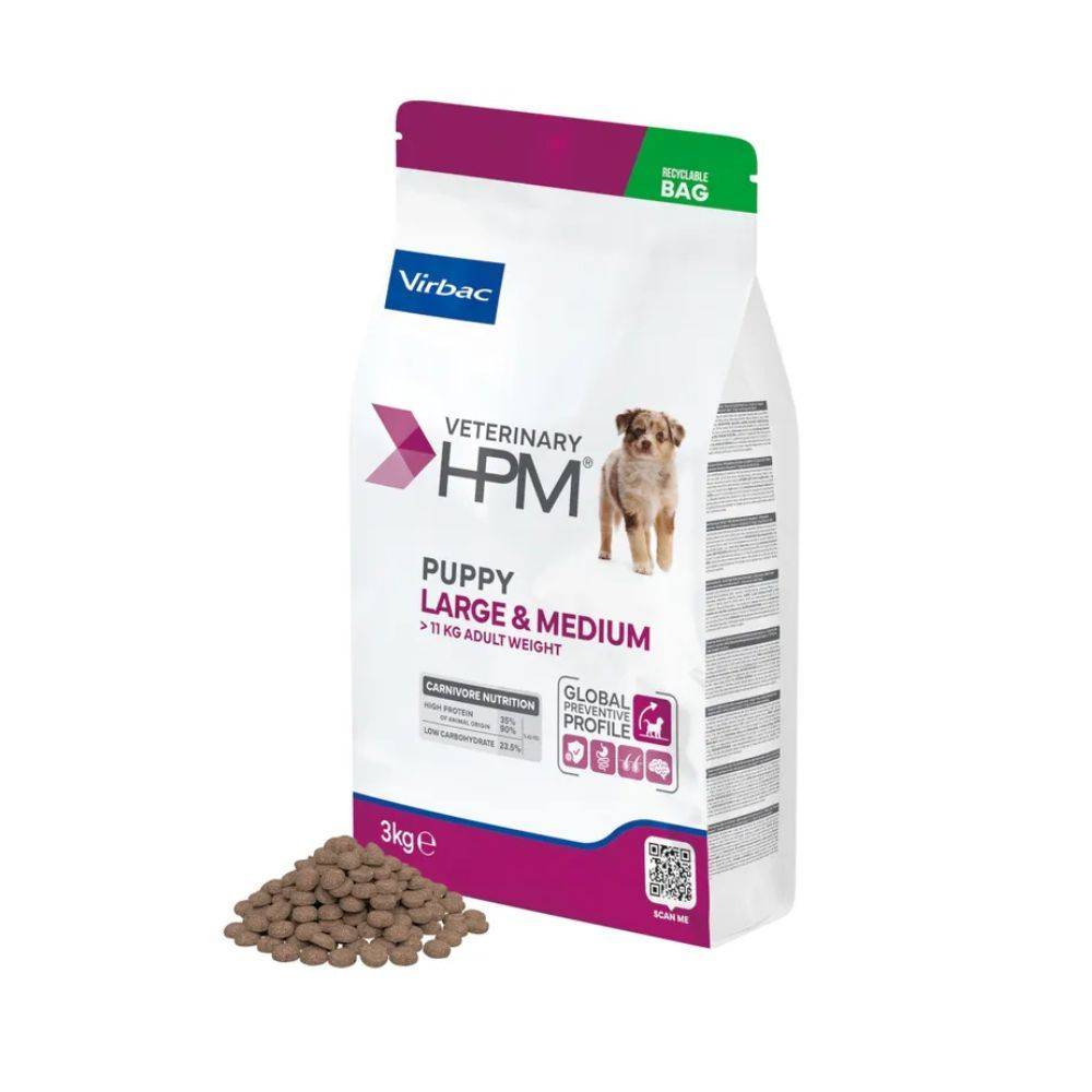 Croquettes Virbac HPM Baby Large & Medium pour chiot Sac 7 kg - Imagen 2