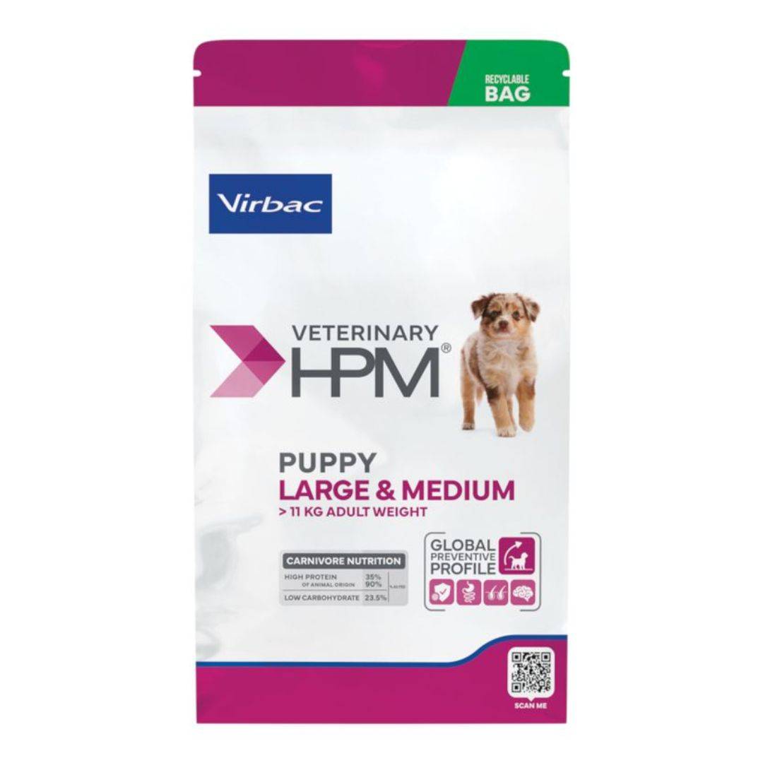 Croquettes Virbac HPM Baby Large & Medium pour chiot Sac 7 kg - Imagen 1