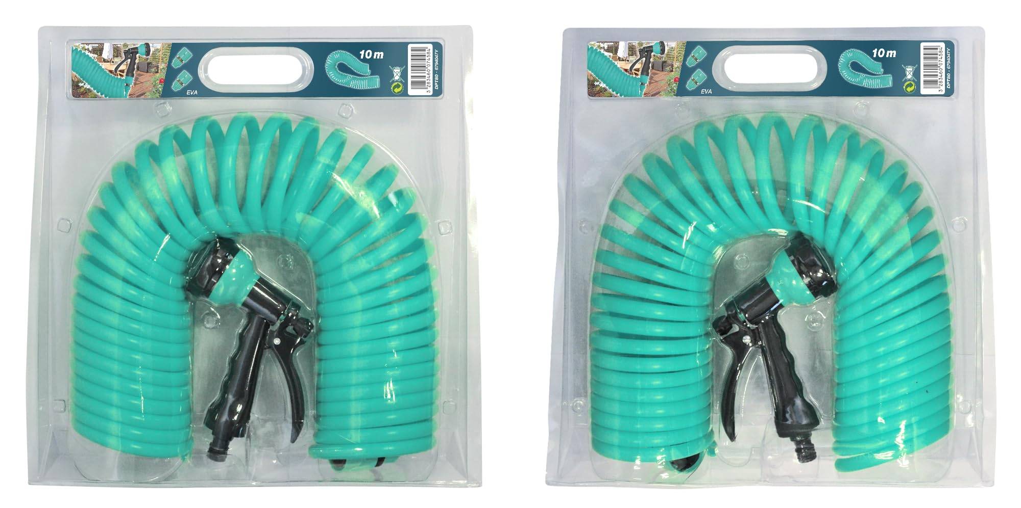 Jardibric - Jardibric - Tuyau d'Arrosage Serpentin en PU 10m - Souple, Résistant & Facile à Utiliser pour Arrosage Précis de Jardin et Balcon - Image 7