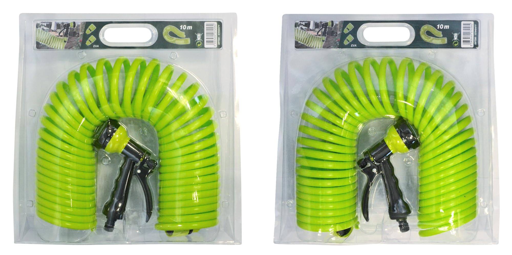 Jardibric - Jardibric - Tuyau d'Arrosage Serpentin en PU 10m - Souple, Résistant & Facile à Utiliser pour Arrosage Précis de Jardin et Balcon - Image 5