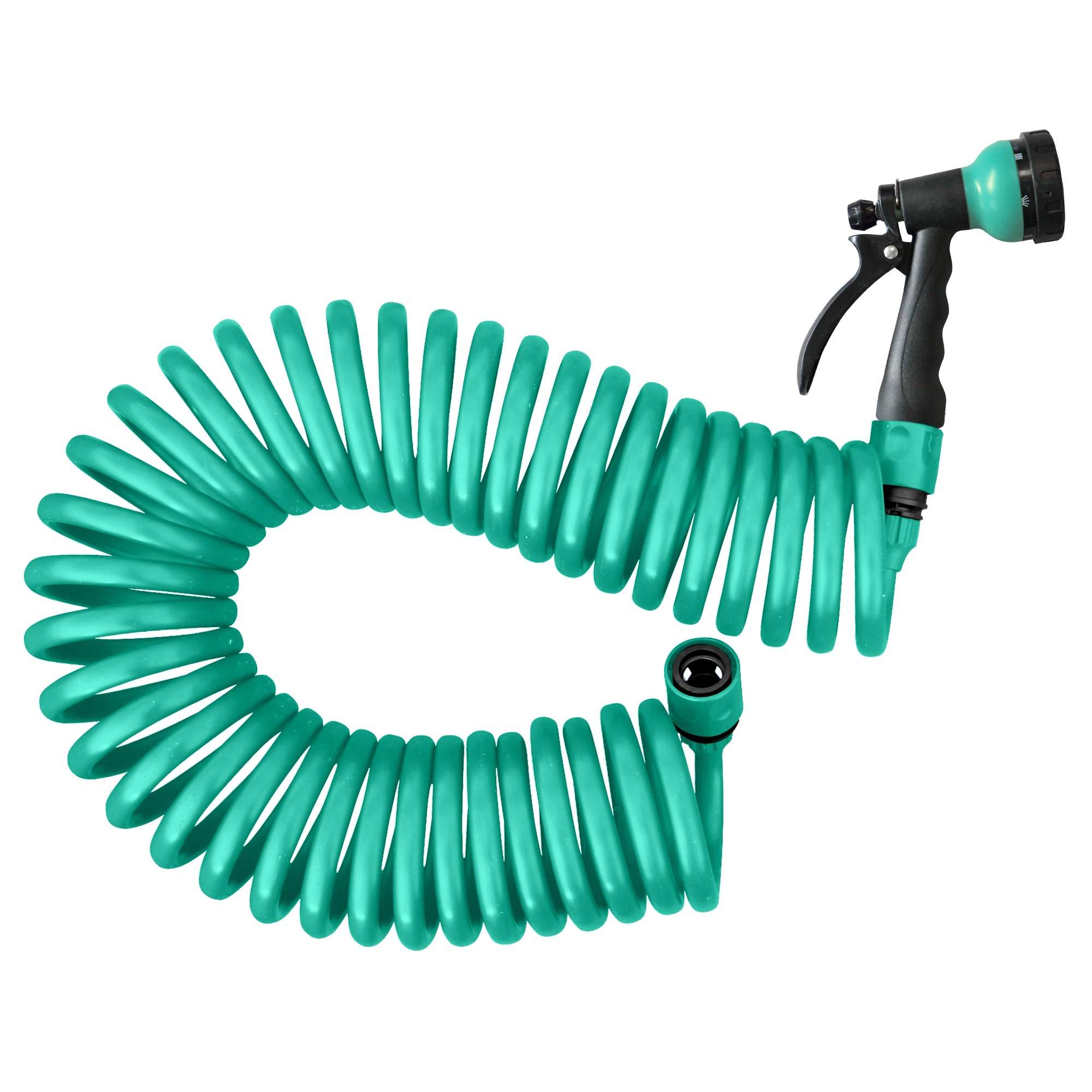 Jardibric - Jardibric - Tuyau d'Arrosage Serpentin en PU 10m - Souple, Résistant & Facile à Utiliser pour Arrosage Précis de Jardin et Balcon - Image 2