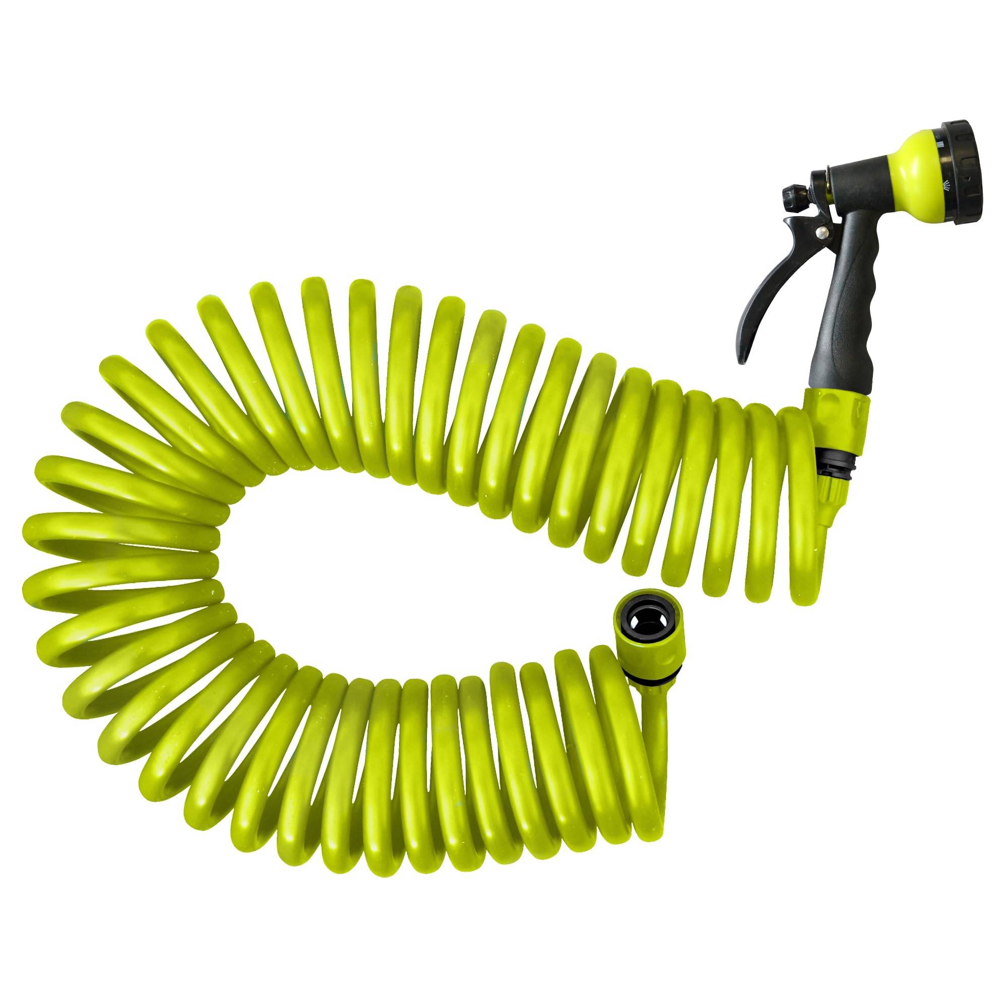 Jardibric - Jardibric - Tuyau d'Arrosage Serpentin en PU 10m - Souple, Résistant & Facile à Utiliser pour Arrosage Précis de Jardin et Balcon
