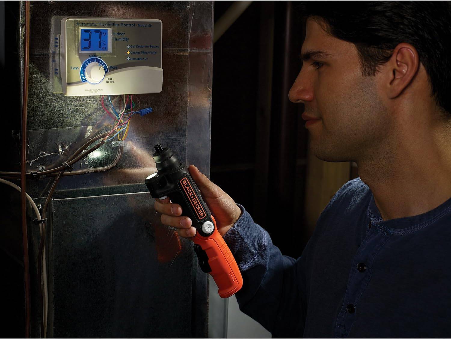 Black & Decker - Tournevis Electrique 3.6V + 3 Accessoires - BLACK+DECKER - BDCSFL20C-QW - Imagen 5