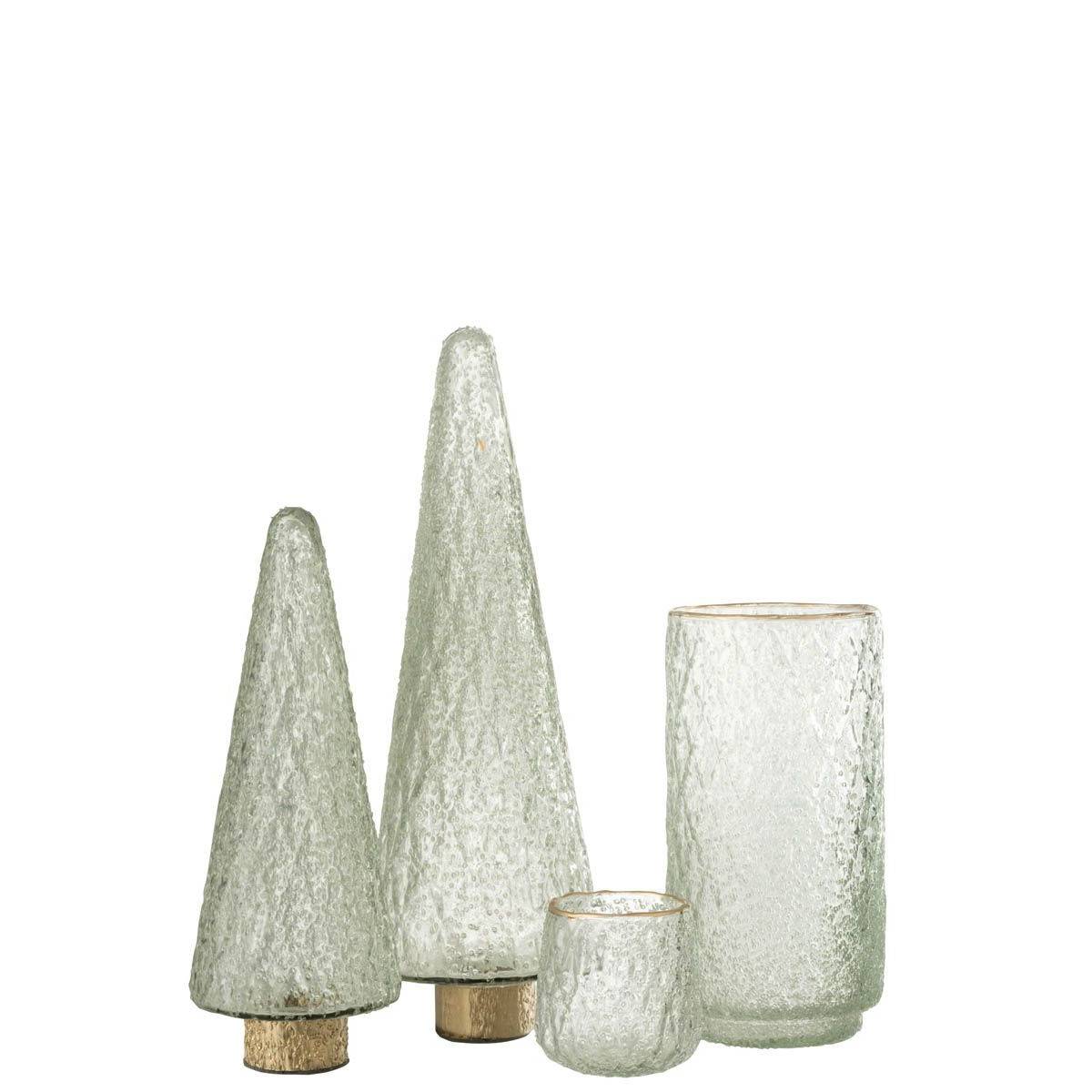 Photophore en Verre Design "Ema" 25cm Transparent - Image 4