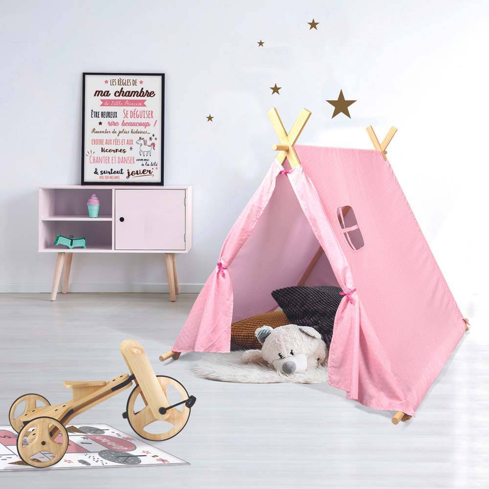 The Home Deco Kids - Tente enfant en tissu 105 cm Little world - Imagen 2