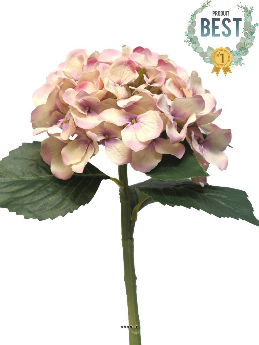 Artificielles - Hortensia artificiel en branche, H 48 cm Rose beauty - BEST - couleur: Rose beauty - Imagen 1