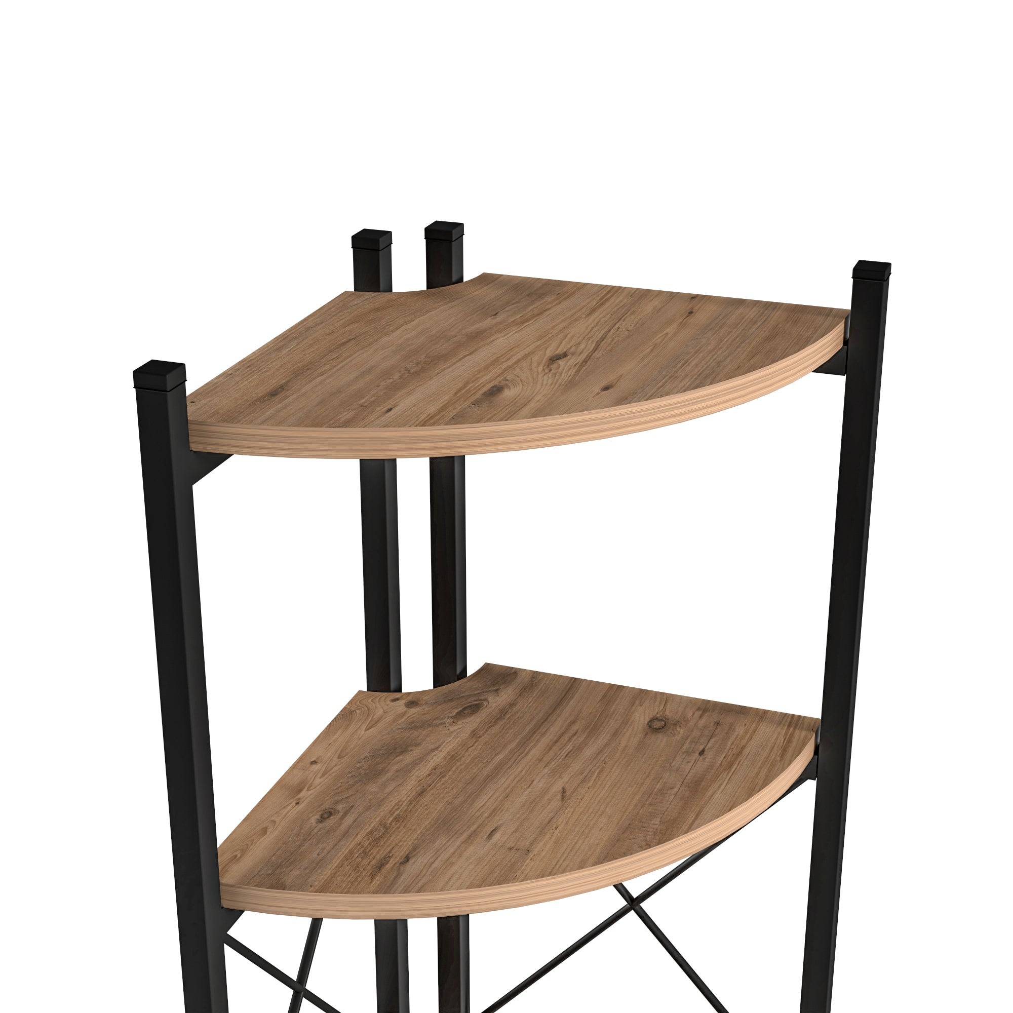 Helloshop26 - Étagère à plantes 6 niveaux 160 x 30 x 30 cm effet bois noir - Imagen 2