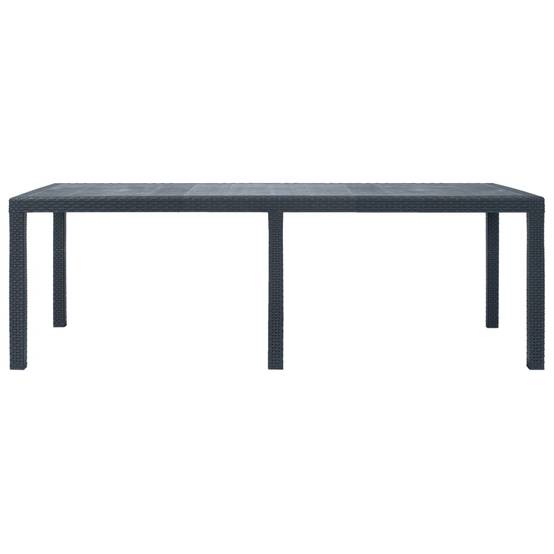 Table de jardin Plastique Anthracite 220 x 90 x 72 cm - PANGIVO - Image 2