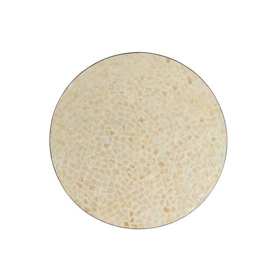 Plat Présentation Mosaïque "Nuye" 45cm Ivoire - Image 2