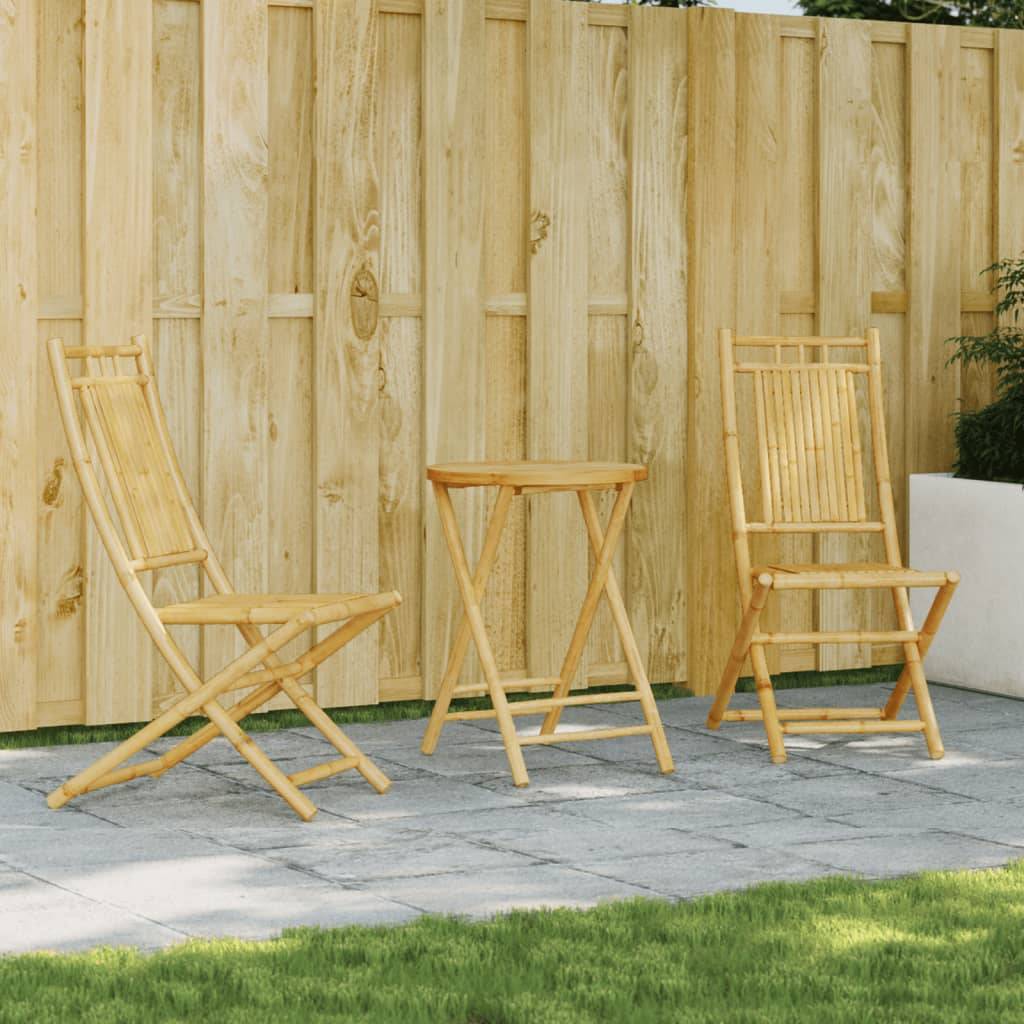 Vidaxl - Ensemble de bistro 3 pcs bambou vidaXL 3278534 - Image 1