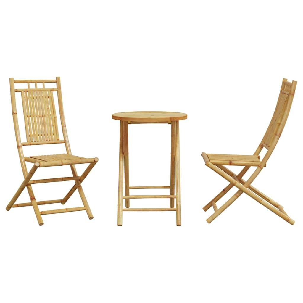 Vidaxl - Ensemble de bistro 3 pcs bambou vidaXL 3278534 - Image 9