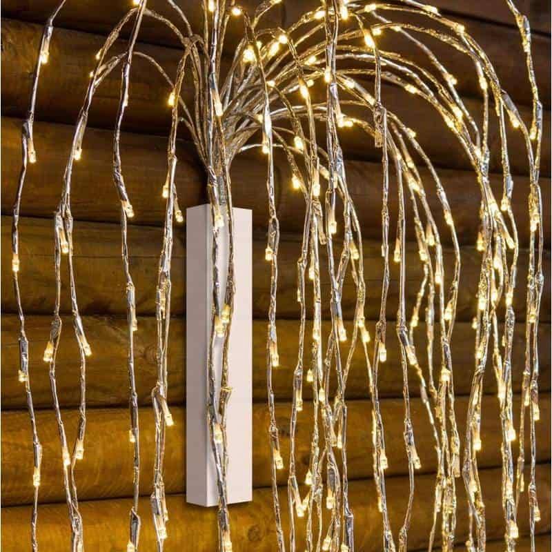 Lotti - Support Mural pour branche lumineuse aluminium blanc Lotti - Imagen 2