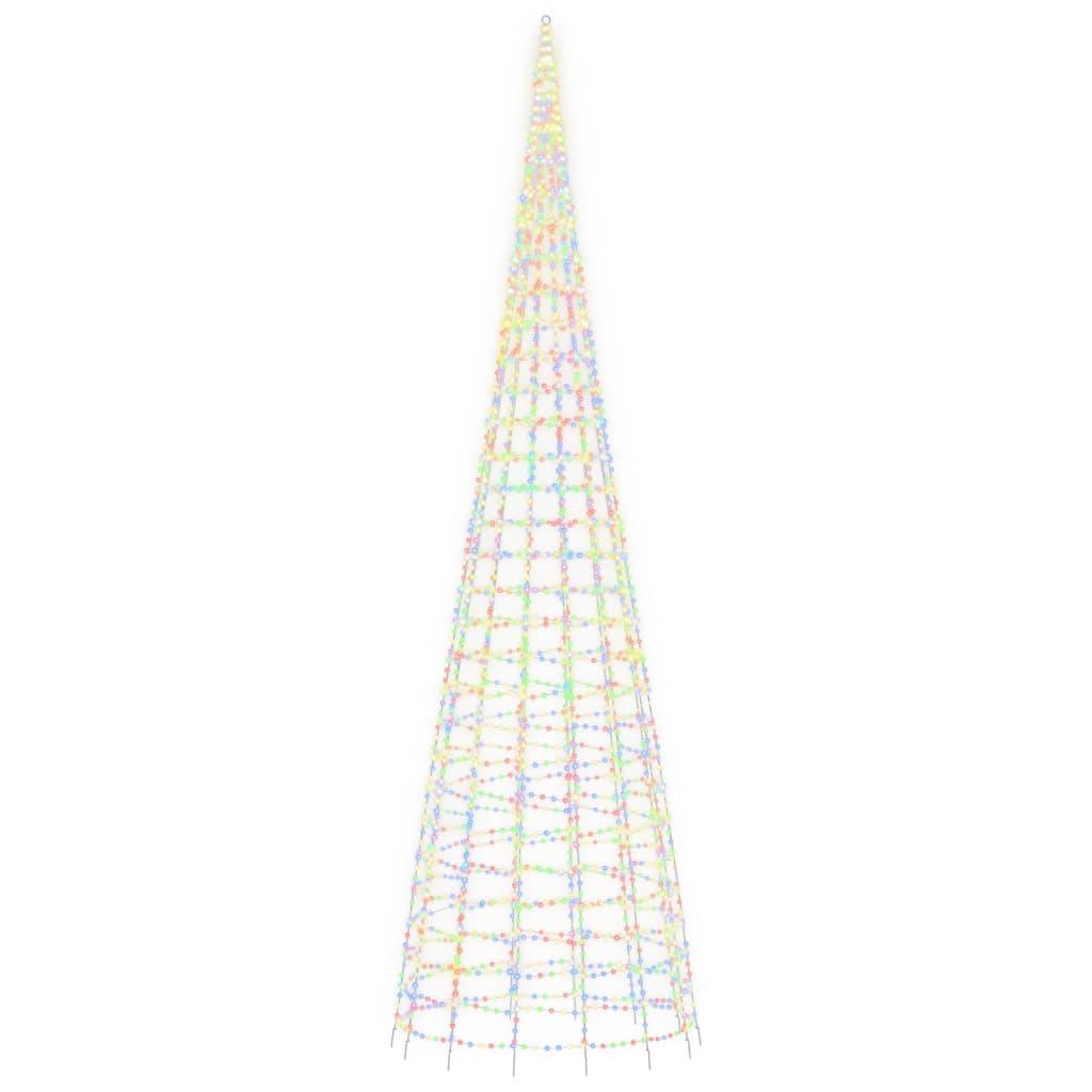 Grand Sapin pour Mât 3000 LED Décoration Jardin Extérieur 800cm Coloré – ComfortXL Outdoor Living - Image 4