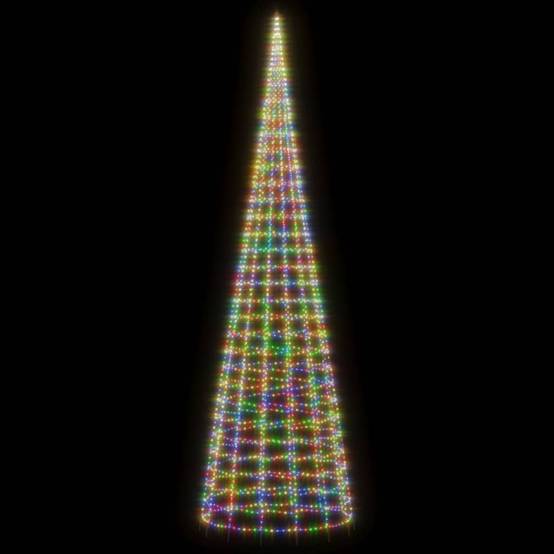Grand Sapin pour Mât 3000 LED Décoration Jardin Extérieur 800cm Coloré – ComfortXL Outdoor Living - Image 3